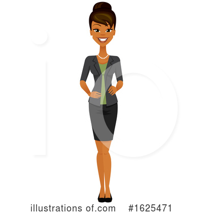 Royalty-Free (RF) Business Woman Clipart Illustration by Amanda Kate - Stock Sample #1625471