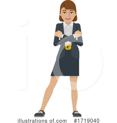 Royalty-Free (RF) Business Woman Clipart Illustration by AtStockIllustration - Stock Sample #1719040