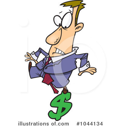 Royalty-Free (RF) Businessman Clipart Illustration by toonaday - Stock Sample #1044134