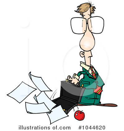 Royalty-Free (RF) Businessman Clipart Illustration by toonaday - Stock Sample #1044620