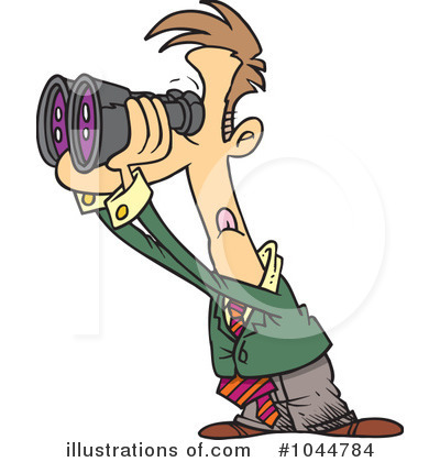 Binoculars Clipart #1044784 by toonaday