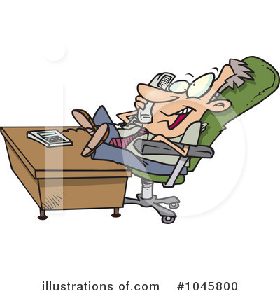 Royalty-Free (RF) Businessman Clipart Illustration by toonaday - Stock Sample #1045800