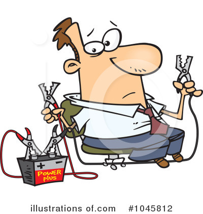 Royalty-Free (RF) Businessman Clipart Illustration by toonaday - Stock Sample #1045812