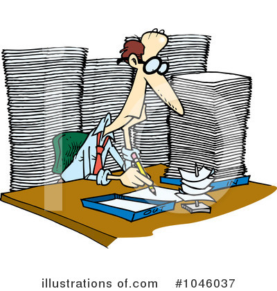 Royalty-Free (RF) Businessman Clipart Illustration by toonaday - Stock Sample #1046037