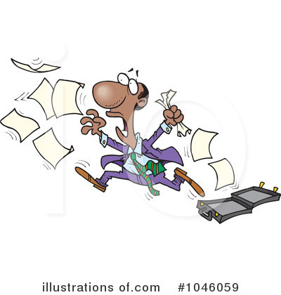 Royalty-Free (RF) Businessman Clipart Illustration by toonaday - Stock Sample #1046059