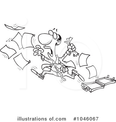 Royalty-Free (RF) Businessman Clipart Illustration by toonaday - Stock Sample #1046067