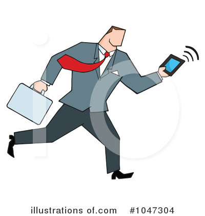 Royalty-Free (RF) Businessman Clipart Illustration by Hit Toon - Stock Sample #1047304
