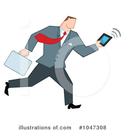 Royalty-Free (RF) Businessman Clipart Illustration by Hit Toon - Stock Sample #1047308