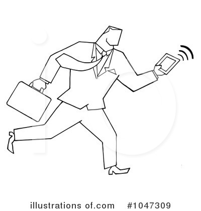 Royalty-Free (RF) Businessman Clipart Illustration by Hit Toon - Stock Sample #1047309