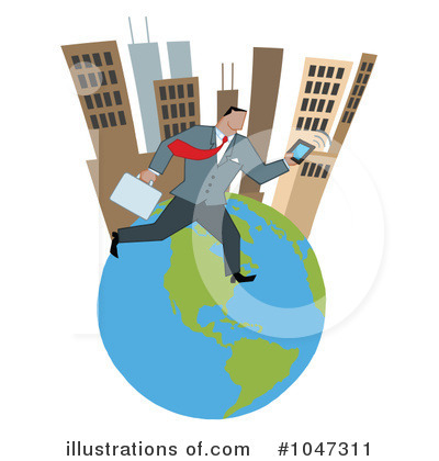 Royalty-Free (RF) Businessman Clipart Illustration by Hit Toon - Stock Sample #1047311