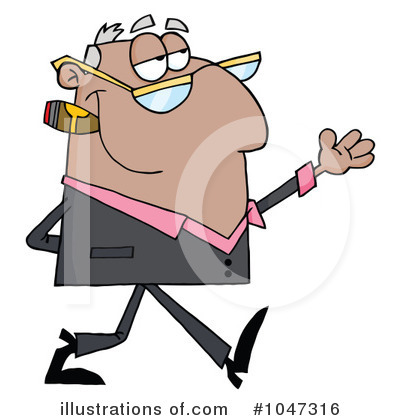 Royalty-Free (RF) Businessman Clipart Illustration by Hit Toon - Stock Sample #1047316