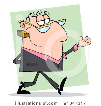 Royalty-Free (RF) Businessman Clipart Illustration by Hit Toon - Stock Sample #1047317