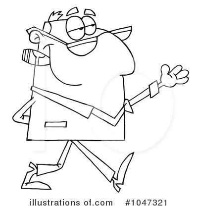 Royalty-Free (RF) Businessman Clipart Illustration by Hit Toon - Stock Sample #1047321