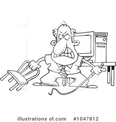 Royalty-Free (RF) Businessman Clipart Illustration by toonaday - Stock Sample #1047812