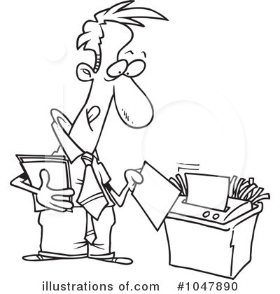 Royalty-Free (RF) Businessman Clipart Illustration by toonaday - Stock Sample #1047890