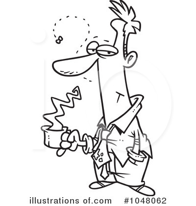 Royalty-Free (RF) Businessman Clipart Illustration by toonaday - Stock Sample #1048062