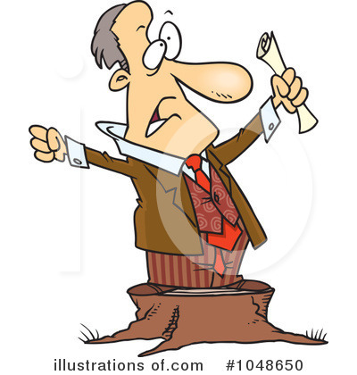 Royalty-Free (RF) Businessman Clipart Illustration by toonaday - Stock Sample #1048650