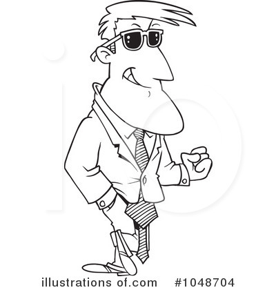 Royalty-Free (RF) Businessman Clipart Illustration by toonaday - Stock Sample #1048704