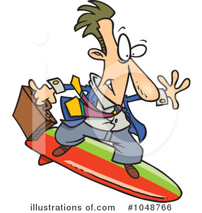 Surfing Clipart #1048766 by toonaday