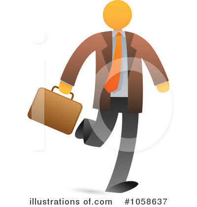 Royalty-Free (RF) Businessman Clipart Illustration by Qiun - Stock Sample #1058637