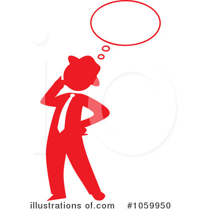 Thinking Clipart #1059950 by Rosie Piter