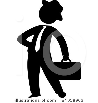 Royalty-Free (RF) Businessman Clipart Illustration by Rosie Piter - Stock Sample #1059962