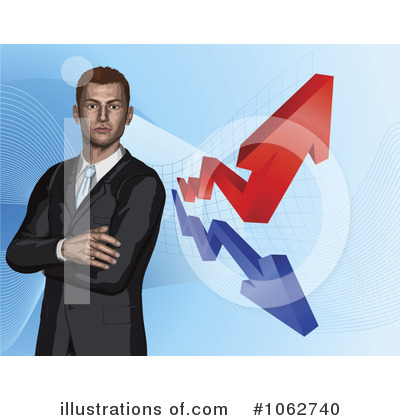 Royalty-Free (RF) Businessman Clipart Illustration by AtStockIllustration - Stock Sample #1062740
