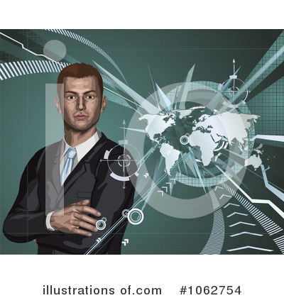 Royalty-Free (RF) Businessman Clipart Illustration by AtStockIllustration - Stock Sample #1062754