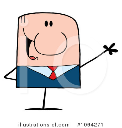 Royalty-Free (RF) Businessman Clipart Illustration by Hit Toon - Stock Sample #1064271