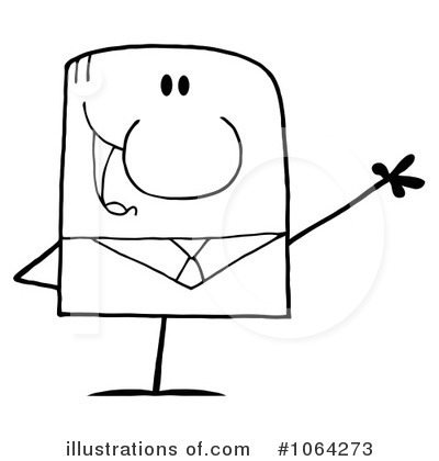 Royalty-Free (RF) Businessman Clipart Illustration by Hit Toon - Stock Sample #1064273