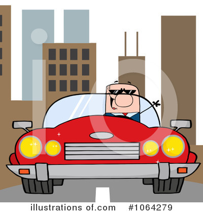 Driving Clipart #1064279 by Hit Toon