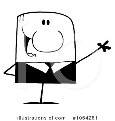 Royalty-Free (RF) Businessman Clipart Illustration by Hit Toon - Stock Sample #1064281