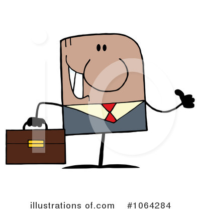Royalty-Free (RF) Businessman Clipart Illustration by Hit Toon - Stock Sample #1064284