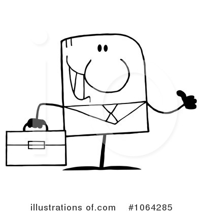 Royalty-Free (RF) Businessman Clipart Illustration by Hit Toon - Stock Sample #1064285