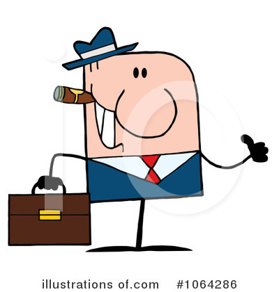 Royalty-Free (RF) Businessman Clipart Illustration by Hit Toon - Stock Sample #1064286