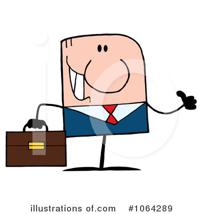 Royalty-Free (RF) Businessman Clipart Illustration by Hit Toon - Stock Sample #1064289