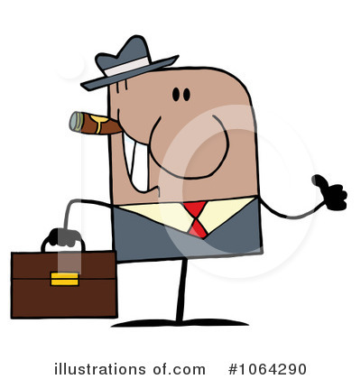 Royalty-Free (RF) Businessman Clipart Illustration by Hit Toon - Stock Sample #1064290