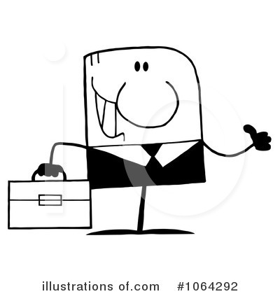 Royalty-Free (RF) Businessman Clipart Illustration by Hit Toon - Stock Sample #1064292