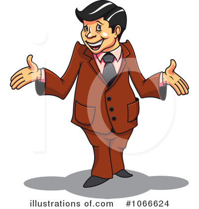 Royalty-Free (RF) Businessman Clipart Illustration by Vector Tradition SM - Stock Sample #1066624