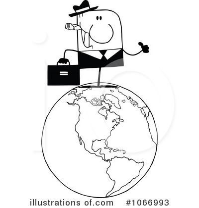 Royalty-Free (RF) Businessman Clipart Illustration by Hit Toon - Stock Sample #1066993