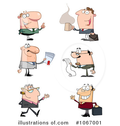 Royalty-Free (RF) Businessman Clipart Illustration by Hit Toon - Stock Sample #1067001