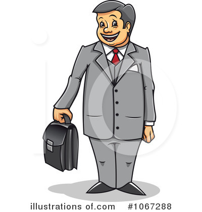 Royalty-Free (RF) Businessman Clipart Illustration by Vector Tradition SM - Stock Sample #1067288
