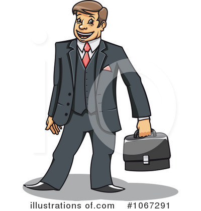 Royalty-Free (RF) Businessman Clipart Illustration by Vector Tradition SM - Stock Sample #1067291
