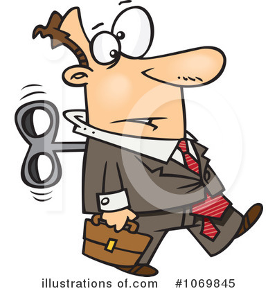 Royalty-Free (RF) Businessman Clipart Illustration by toonaday - Stock Sample #1069845