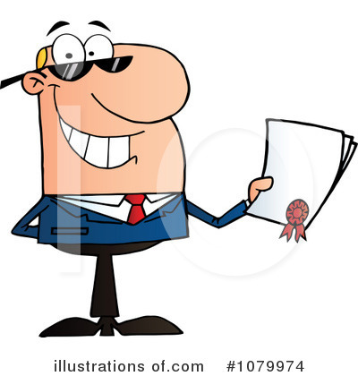 Royalty-Free (RF) Businessman Clipart Illustration by Hit Toon - Stock Sample #1079974