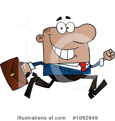 Royalty-Free (RF) Businessman Clipart Illustration by Hit Toon - Stock Sample #1082849