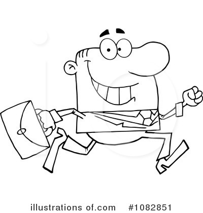 Royalty-Free (RF) Businessman Clipart Illustration by Hit Toon - Stock Sample #1082851