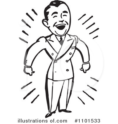 Royalty-Free (RF) Businessman Clipart Illustration by BestVector - Stock Sample #1101533