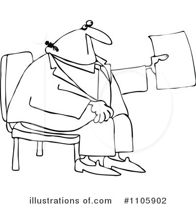 Royalty-Free (RF) Businessman Clipart Illustration by djart - Stock Sample #1105902