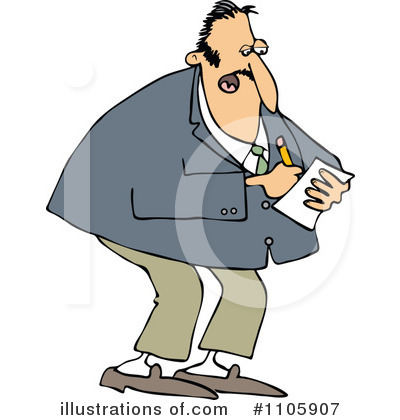 Royalty-Free (RF) Businessman Clipart Illustration by djart - Stock Sample #1105907